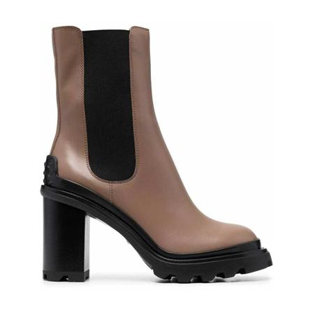 Tod's, Heeled Boots Brązowy, Kobieta, Rozmiar: 37 EU