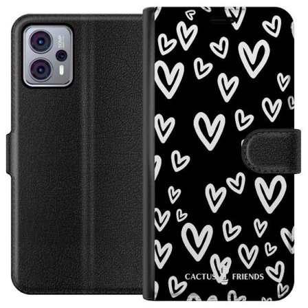 Yhteensopiva Lompakkokotelo Motorola Motorola Moto G23 Cactus and Friends - Handdrawn Love Chaos