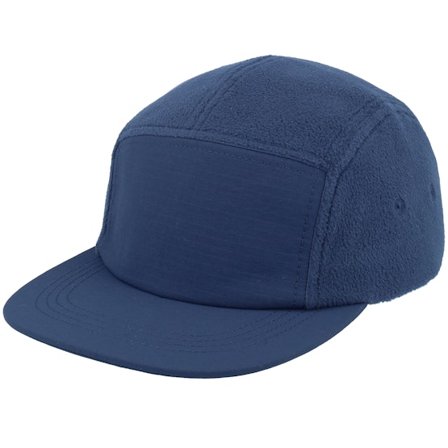 Beechfield - Azul 5panel Gorra - Blank Navy Recycled Fleece Camper @ Hatstore