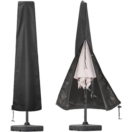 Vanntett parasolltrekk, 190x50x30cm, Stående parasoll, Oxford-stoff, med snøring, værbestandig, Svart
