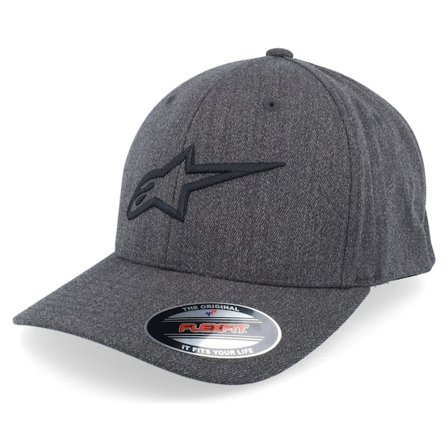 Alpinestars - Ageless Curve Heather Charcoal/Black Flexfit Flexfit Grey Cap - @ Hatstore