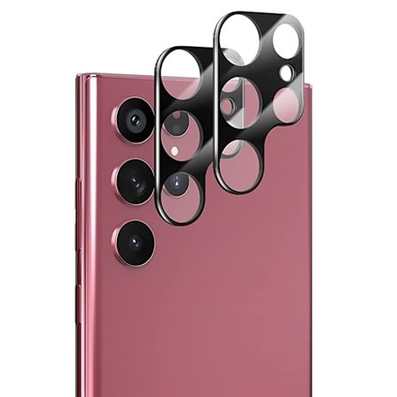 [2-Pack] Samsung S22 Ultra Linsskydd I Härdat Glas - Svart