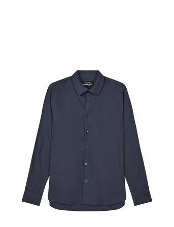 Mads Nørgaard Cotton Flannel Sune Shirt - Navy - S