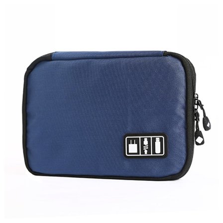 Elektronik tilbehør arrangør, kabel taske tilbehør bære opbevarings taske til kabler USB-drev hukommelseskort øretelefon ledning oplader 1 stk 