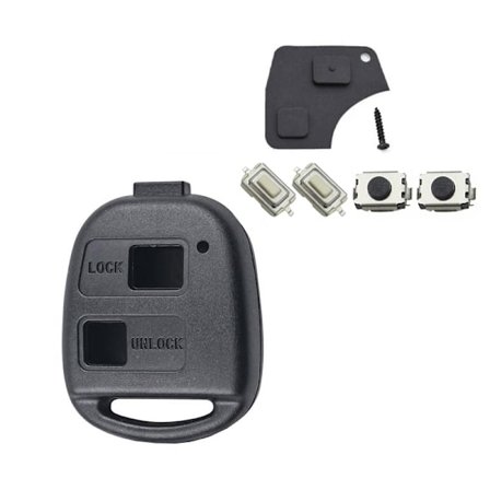 Nøkkelskall / Alarmfob til Toyota - 2 eller 3 knapper