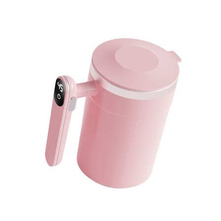 400ml Omrörningsmugg USB Uppladdningsbar Rostfri Kaffekopp Kontroll
