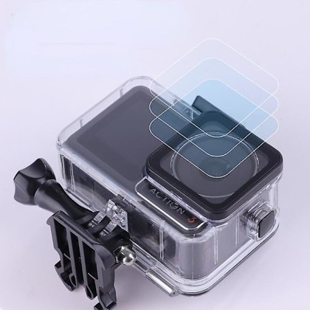 Dji Dajiang Osmo Action 3 Actionkamera Vattentätt Skal Dykskydd Skal Pekskärm Baksida Vattentätt Skal