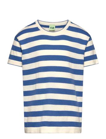 T-Shirt Tops T-Kortærmet Skjorte Blue FUB