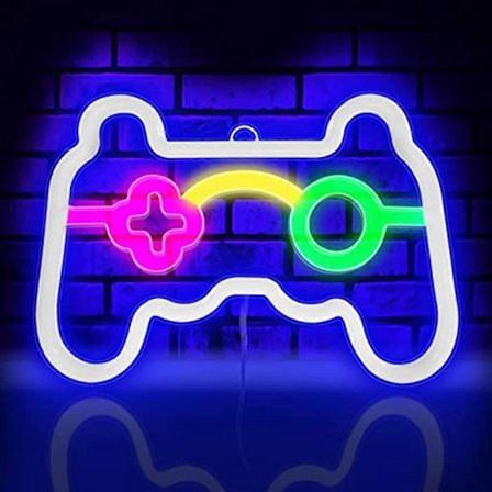 Spel Neonljus Spelkontrollform LED Neonljus för Gamer Room Vägg Sovrum Dekoration Gamer Presenter Neonljus för Pojkar Tonåring Gaming Zone Fest 