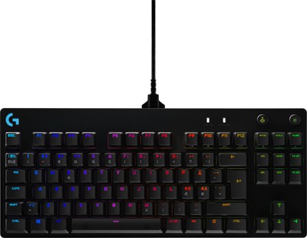 Logitech G Pro Mechanical Gaming Keyboard - tastatur - Pan Nordic - svart Inn-enhet