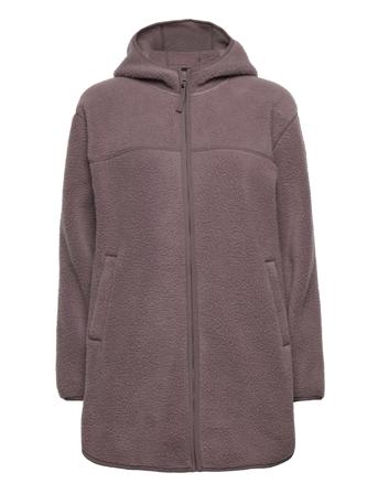 W Maud Pile Jacket Sweatshirts & Hoodies Fleeces & Midlayers Lilla Helly Hansen