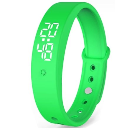 Vibrerende påminnelse-klokke - Oppladbar vibrasjonsalarm stille vekkerklokke måler kroppstemperatur vanntett