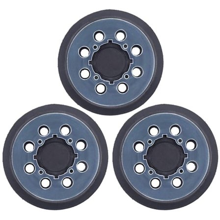 3 stk. støtteputer 5 tommers slipeputer 8 huller borrelås slipeputer del for DWE6423 N329079 fungerer med modelldeler