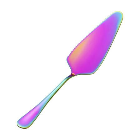 Kakkulastalla sileä pinta ruostumattomasta teräksestä valmistettu kakkuleikkuri Helppo puhdistaa Terävä kakkuleikkaustyökalu kotiin Multicolor