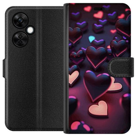 Yhteensopiva Lompakkokotelo OnePlus OnePlus Nord CE 3 Lite KeskiyönSydämet