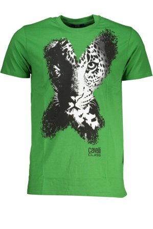 Cavalli Class T-shirt Maniche Corte Uomo Verde
