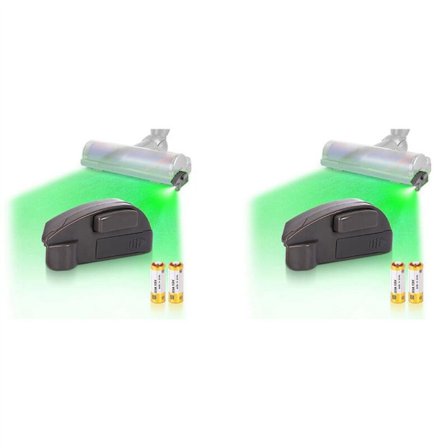 2X Støvdetektor LED-lys for støvsuger, Grønn Støvsugerhodetilbehør
