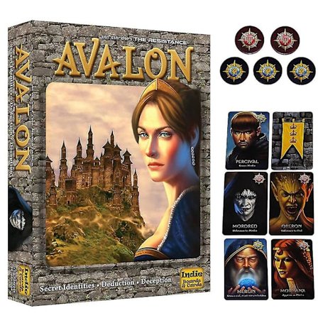 The Resistance Avalon Kortspel Indie Board & Cards Social Deduction Party Strategy Cards Game Board Game [DB]