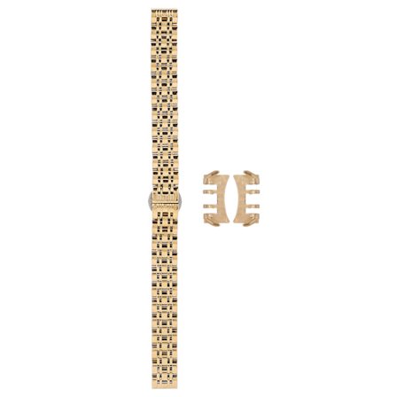 Urremme i rustfritt stål, elegant og trendy erstatningsrem til klokke, tilbehør 14 mm / 0,55 tommer