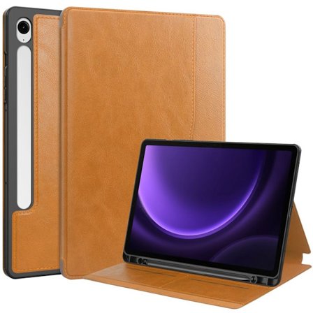 Samsung Galaxy Tab S9 FE / S10 FE Cover with pen compartment - Brown