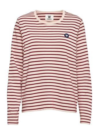 Moa Long Sleeve Langærmet T-shirt Multi/mønstret Wood Wood