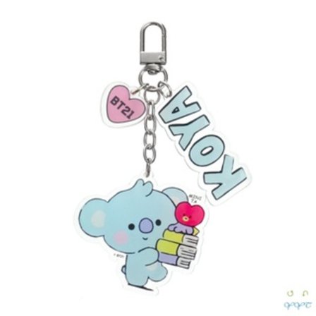 Discareful CHIMMY BTS Akryylinen avaimenperä riippuva laukku BT21 Uudet tarvikkeet TATA COOKY RJ - varastossa