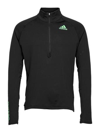 Adizero Warm 1/2 Zip Long Sleeve Tee Black Adidas Performance