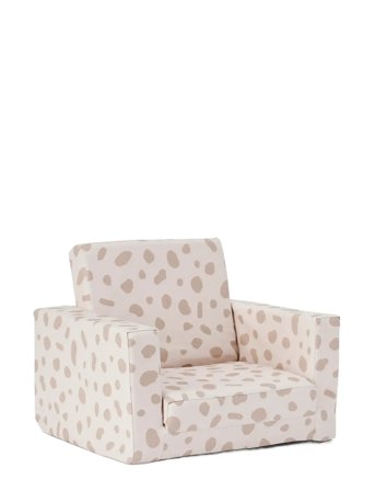 Kid's Concept Armchair Foldable Dot - Beige - ONE SIZE