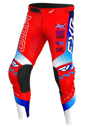 Pantaloni Cross FXR Podium Gladiator 26 Rosso/Blu/Bianco 32