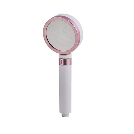 Filter Bruseshowerhoved Blødt Vand Multifiltrering Klorfjernelse Håndholdt Brusespray til Huden Fugtgivende Nærende B Type Rosenguld