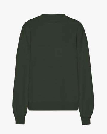 Organic Oversized Crew - Hunter Green - Female - XL