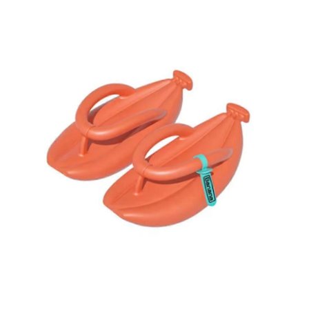 Flip-flops med banandesign for kvinner og menn, sommernyhet, tykksålede slippers, plattform, sklisikre sandaler, badesko for par