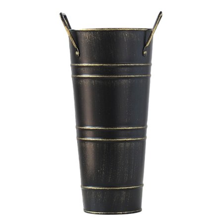 Blomsterarrangemang Hink Järn Vas SVART