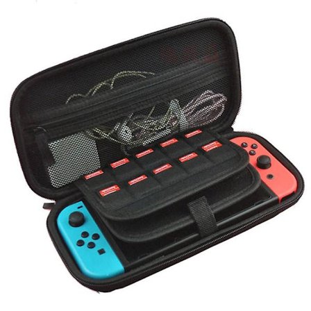 Nelikulmainen suojakotelo pelikonsolille Säilytyspussi Suojaava kova kuori Matkakotelo Laukku Gamepad Switch -konsolille Lisävaruste