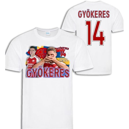 Viktor Gyökeres spelare t-shirt sportströja Sweden Arsenal Sverige
