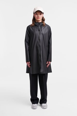 Mosebacke Lightweight Zip Raincoat Black