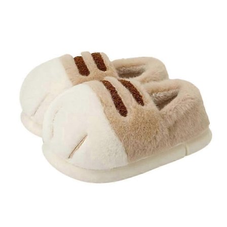 Kattpote Tøfler, 3D Kattpote Tegneserie Tøfler for Kvinner-Xin