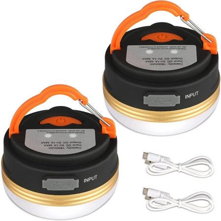 Campinglykta batteri kan ladda tältlampor, vattentät,