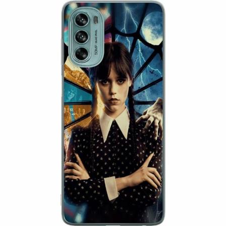Motorola Moto G62 5g Genomskinligt Skal Wednesday Addams