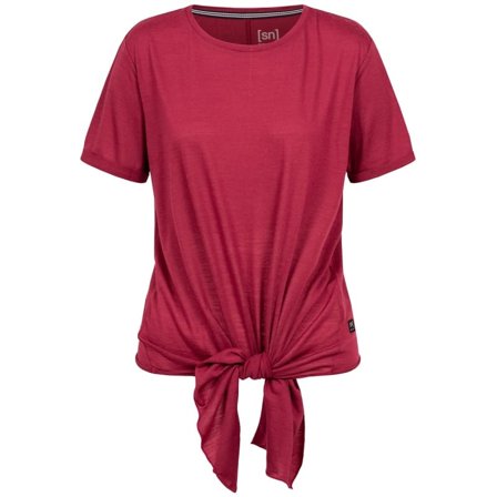 Super.natural Women's Knot Tee Women short-sleeved sweaters Red XS