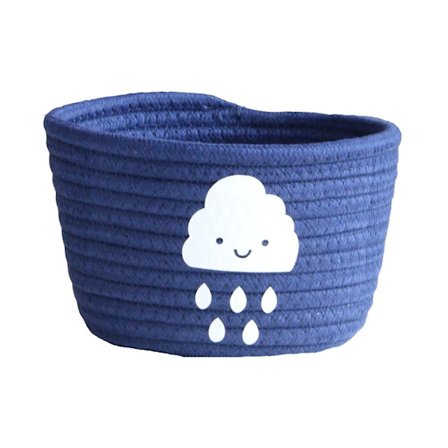 Søt Vevd Oppbevaringskurv Leke- og Skrivebordsorganisator Diverse Oppbevaringsboks