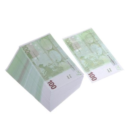 100 st Euro rekvisita Spela kul låtsas kontanter rekvisita Valör Magic rekvisita A