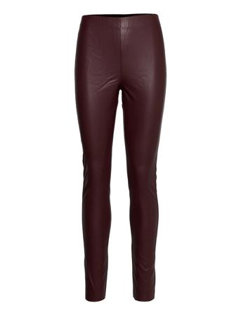 Slkaylee Pu Leggings Trousers Leather Leggings/Housut Punainen Soaked In Luxury