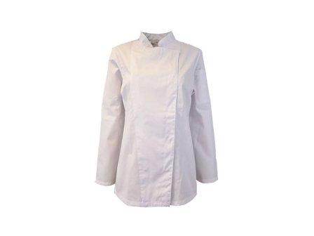 Kockrock LÄ 66231 dam vit XL - Lyreco - Arbetskläder - Arbetsjackor - Kock- och livsmedelsrockar