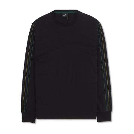 PS By Paul Smith Mens-LS-Reg-Fit-T-Shirt Sort, Herre Sweatshirts