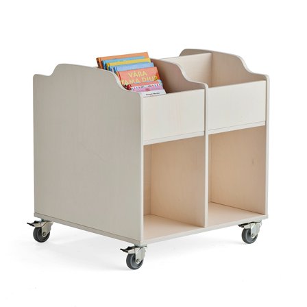 Bücherwagen KARIN, weiß