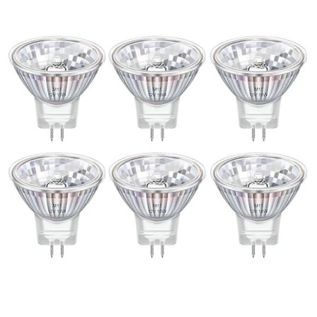 6 kpl MR11 GU4 halogeenilamppuja 20W 12V himmennettävä lämmin valkoinen 2800K