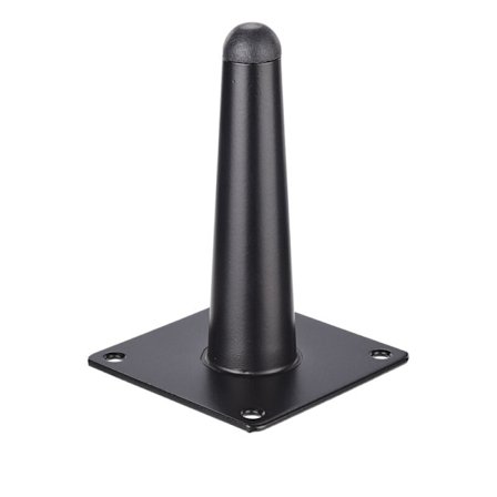1 st (12 cm rak avsmalnande matt svart) soffben möbler metallfötter badrumsskåp TV-skåp bord hårdvara stödben