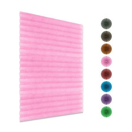 Ledningsfrie lysfiltrerende persienner til hjemmevinduer, lette at installere nedtræksplisségardiner med mørklægningsfunktion, midlertidige 