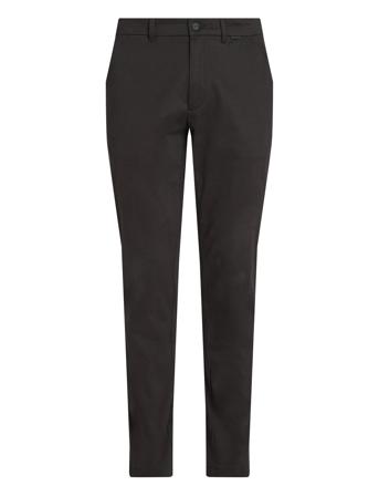 Sateen Stretch Slim Chino Bottoms Trousers Chinos Black Calvin Klein
